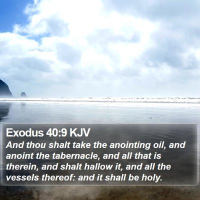 Exodus 40:9 KJV Bible Verse Image