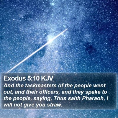 Exodus 5:10 KJV Bible Verse Image