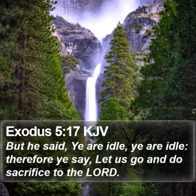 Exodus 5:17 KJV Bible Verse Image