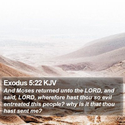 Exodus 5:22 KJV Bible Verse Image