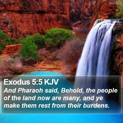 Exodus 5:5 KJV Bible Verse Image