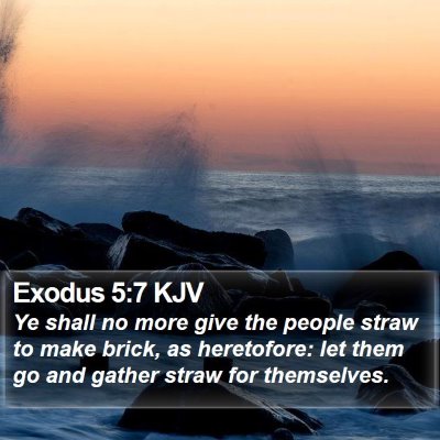 Exodus 5:7 KJV Bible Verse Image