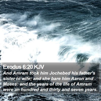 Exodus 6:20 KJV Bible Verse Image