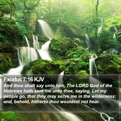 Exodus 7:16 KJV Bible Verse Image
