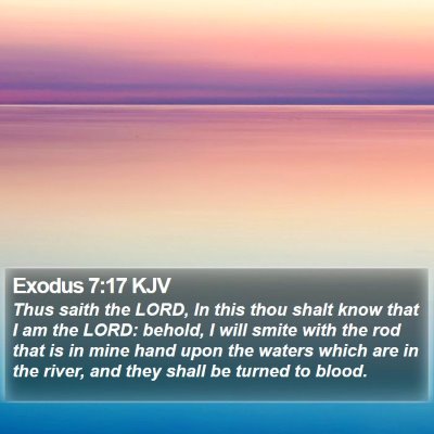 Exodus 7:17 KJV Bible Verse Image