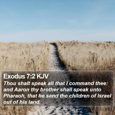 Exodus 7:2 KJV Bible Verse Image
