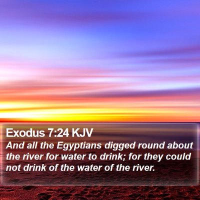 Exodus 7:24 KJV Bible Verse Image