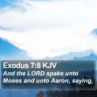 Exodus 7:8 KJV Bible Verse Image