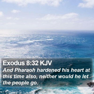 Exodus 8:32 KJV Bible Verse Image