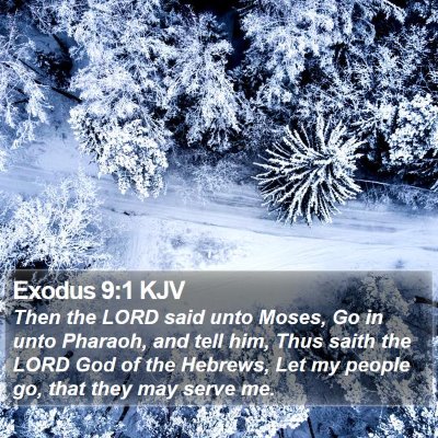 Exodus 9:1 KJV Bible Verse Image