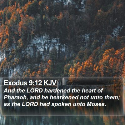 Exodus 9:12 KJV Bible Verse Image