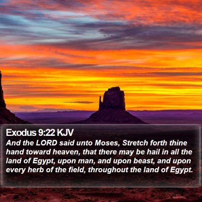 Exodus 9:22 KJV Bible Verse Image