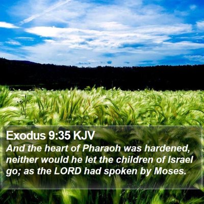 Exodus 9:35 KJV Bible Verse Image