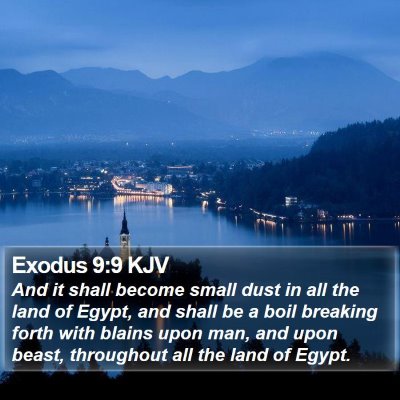 Exodus 9:9 KJV Bible Verse Image