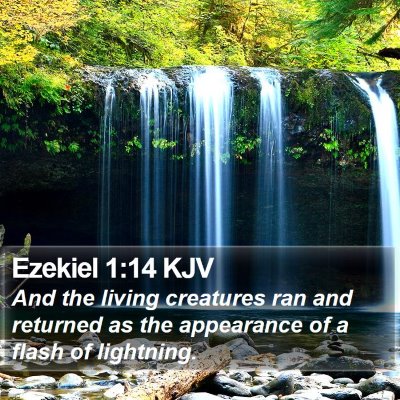 Ezekiel 1:14 KJV Bible Verse Image