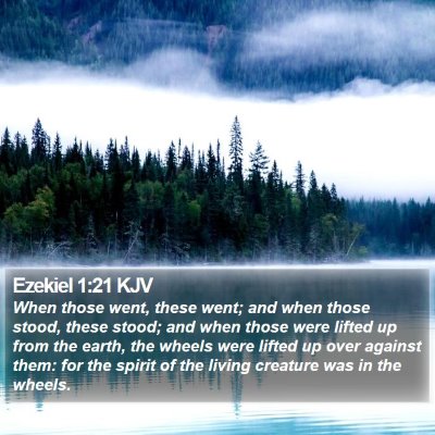Ezekiel 1:21 KJV Bible Verse Image