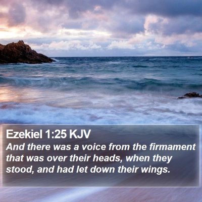 Ezekiel 1:25 KJV Bible Verse Image