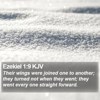 Ezekiel 1:9 KJV Bible Verse Image