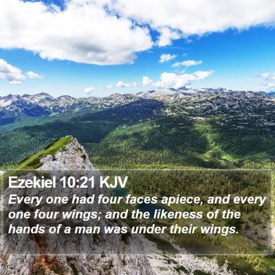 Ezekiel 10:21 KJV Bible Verse Image