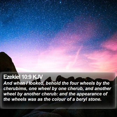 Ezekiel 10:9 KJV Bible Verse Image
