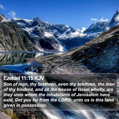 Ezekiel 11:15 KJV Bible Verse Image
