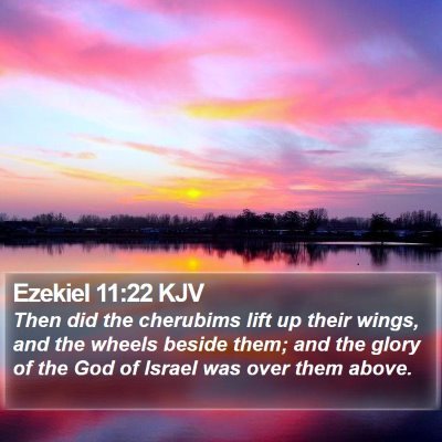 Ezekiel 11:22 KJV Bible Verse Image
