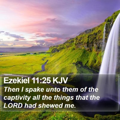 Ezekiel 11:25 KJV Bible Verse Image