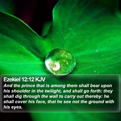 Ezekiel 12:12 KJV Bible Verse Image