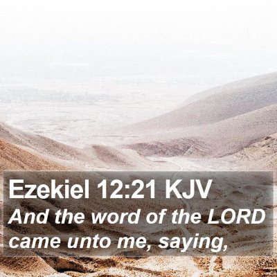 Ezekiel 12:21 KJV Bible Verse Image