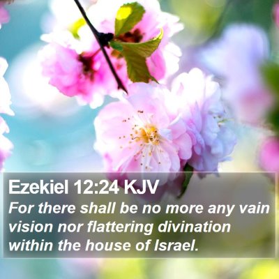 Ezekiel 12:24 KJV Bible Verse Image