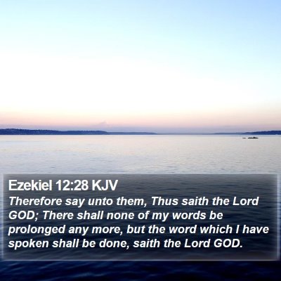 Ezekiel 12:28 KJV Bible Verse Image