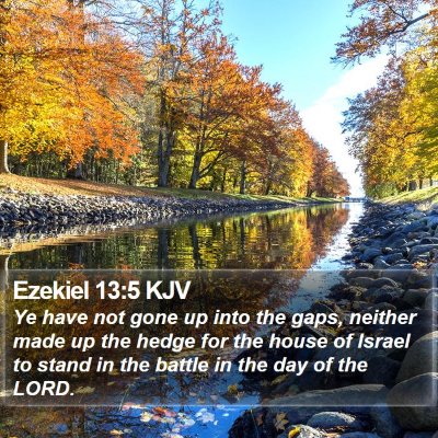 Ezekiel 13:5 KJV Bible Verse Image