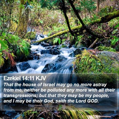 Ezekiel 14:11 KJV Bible Verse Image