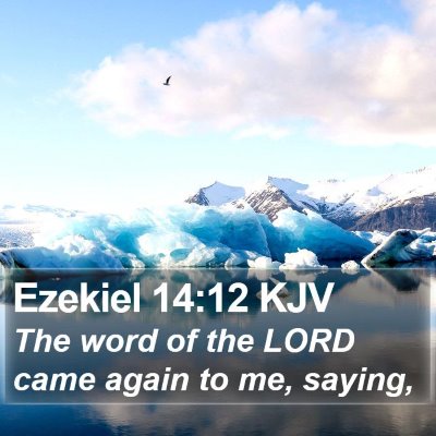 Ezekiel 14:12 KJV Bible Verse Image