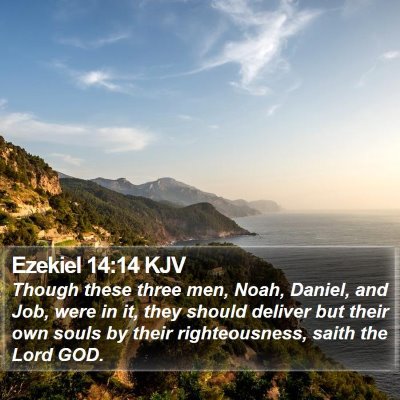 Ezekiel 14:14 KJV Bible Verse Image
