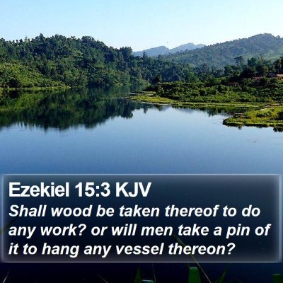 Ezekiel 15:3 KJV Bible Verse Image