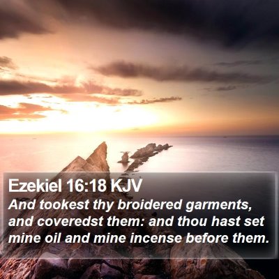 Ezekiel 16:18 KJV Bible Verse Image