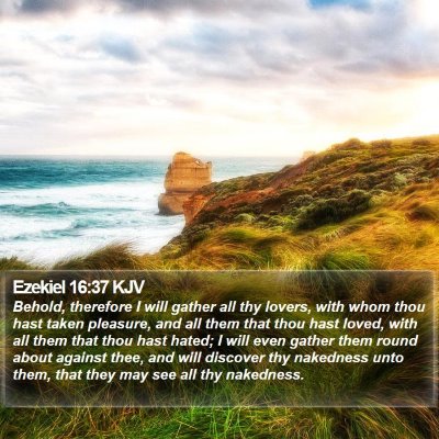 Ezekiel 16:37 KJV Bible Verse Image