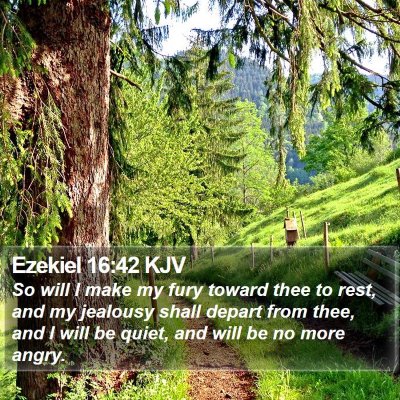Ezekiel 16:42 KJV Bible Verse Image