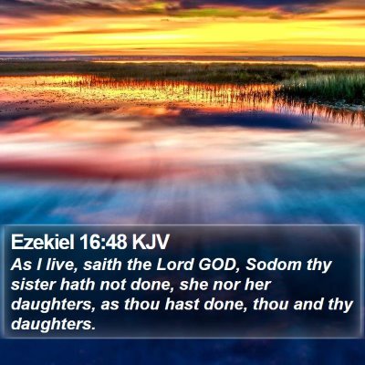 Ezekiel 16:48 KJV Bible Verse Image