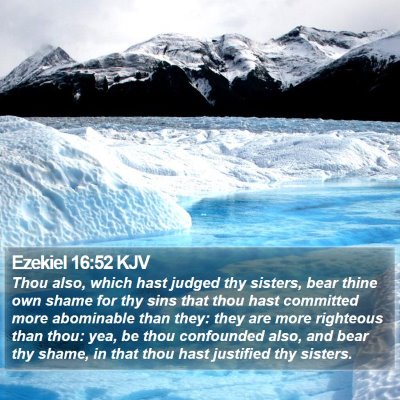 Ezekiel 16:52 KJV Bible Verse Image