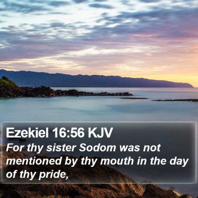 Ezekiel 16:56 KJV Bible Verse Image