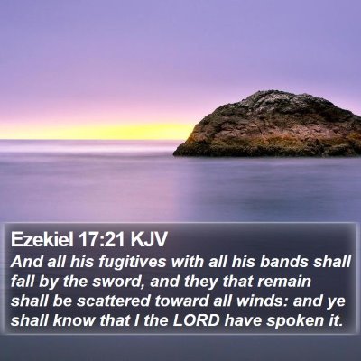 Ezekiel 17:21 KJV Bible Verse Image