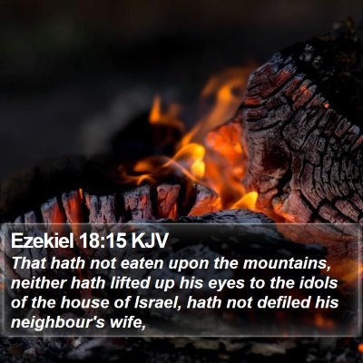 Ezekiel 18:15 KJV Bible Verse Image