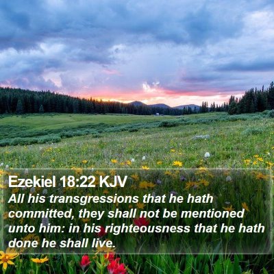 Ezekiel 18:22 KJV Bible Verse Image