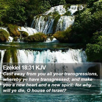 Ezekiel 18:31 KJV Bible Verse Image