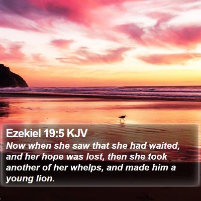 Ezekiel 19:5 KJV Bible Verse Image