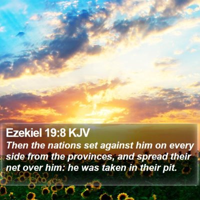 Ezekiel 19:8 KJV Bible Verse Image