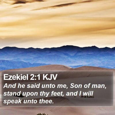 Ezekiel 2:1 KJV Bible Verse Image