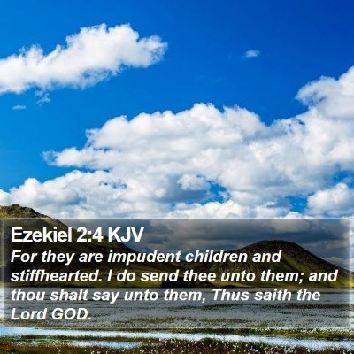 Ezekiel 2:4 KJV Bible Verse Image